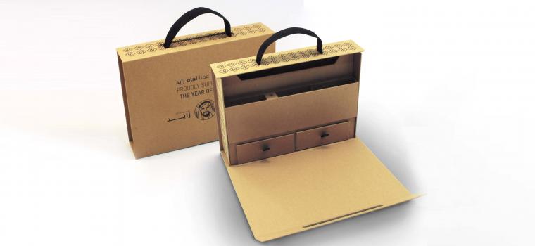 Kraft Board Box with Cotton handle